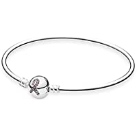 Pulsera plata PANDORA 590725CZS-19 Solidaria Cancer de Mama